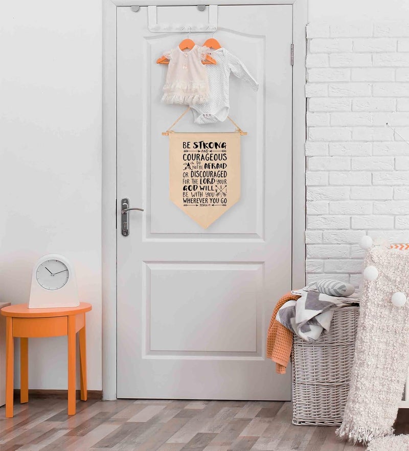 Topthink Be Strong and Courageous Canvas Wall Banner - Image 5